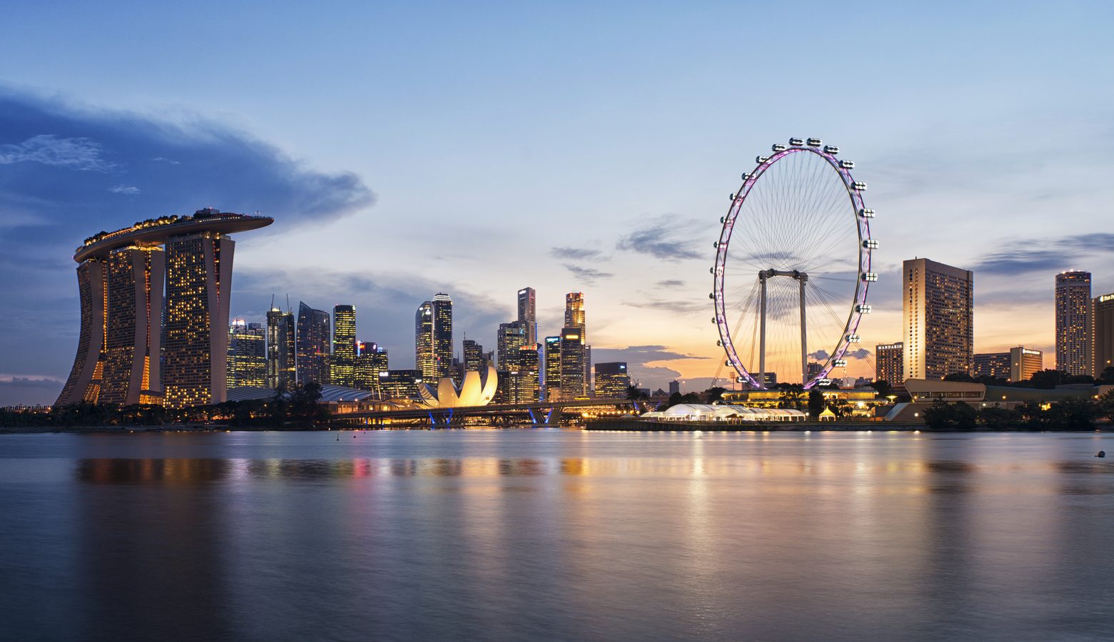 Singapore Marina Bay skyline